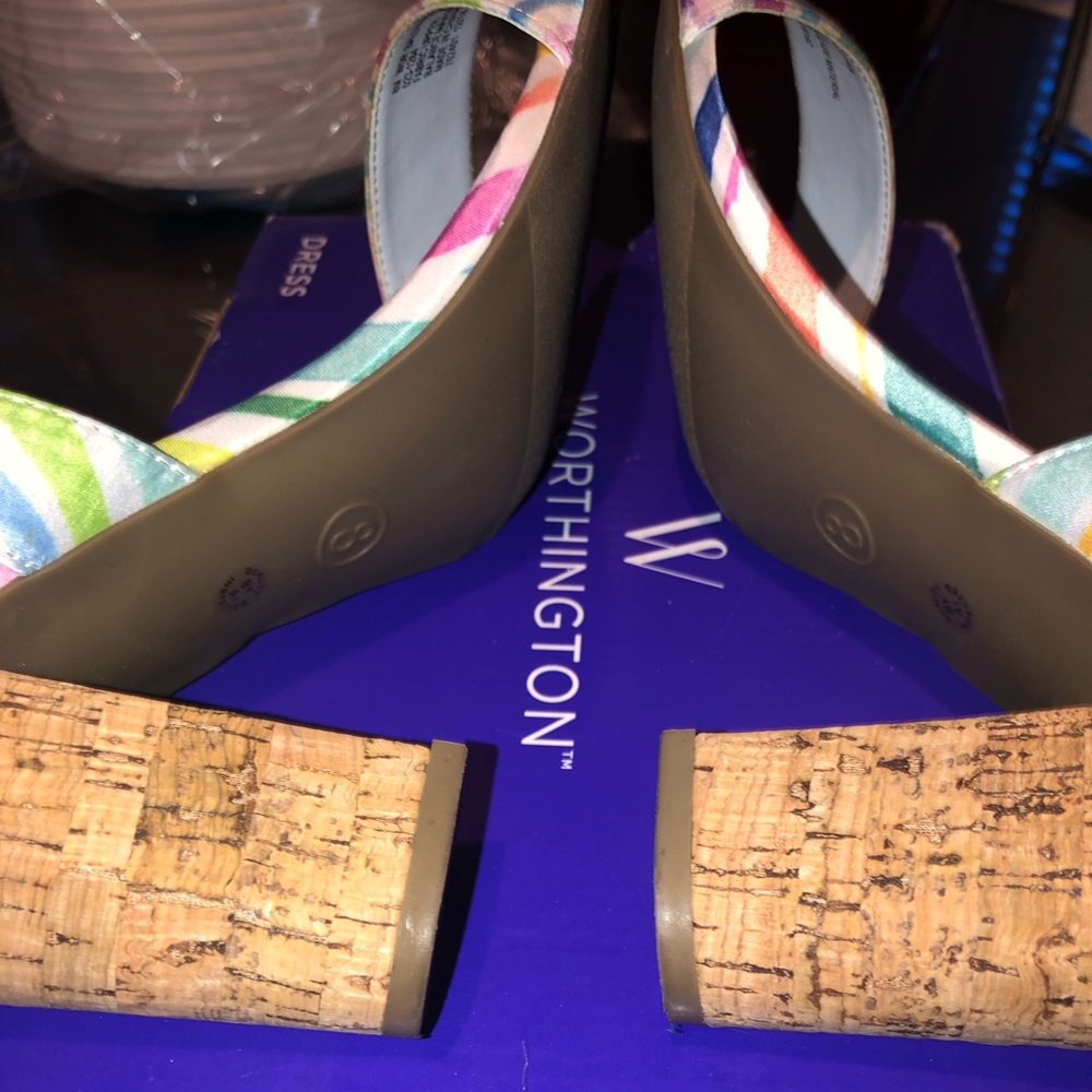 Female multi color heels